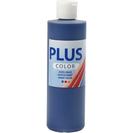 Plus Color Hobbyfarbe, Marineblau, 250 ml / 1 Flasche.